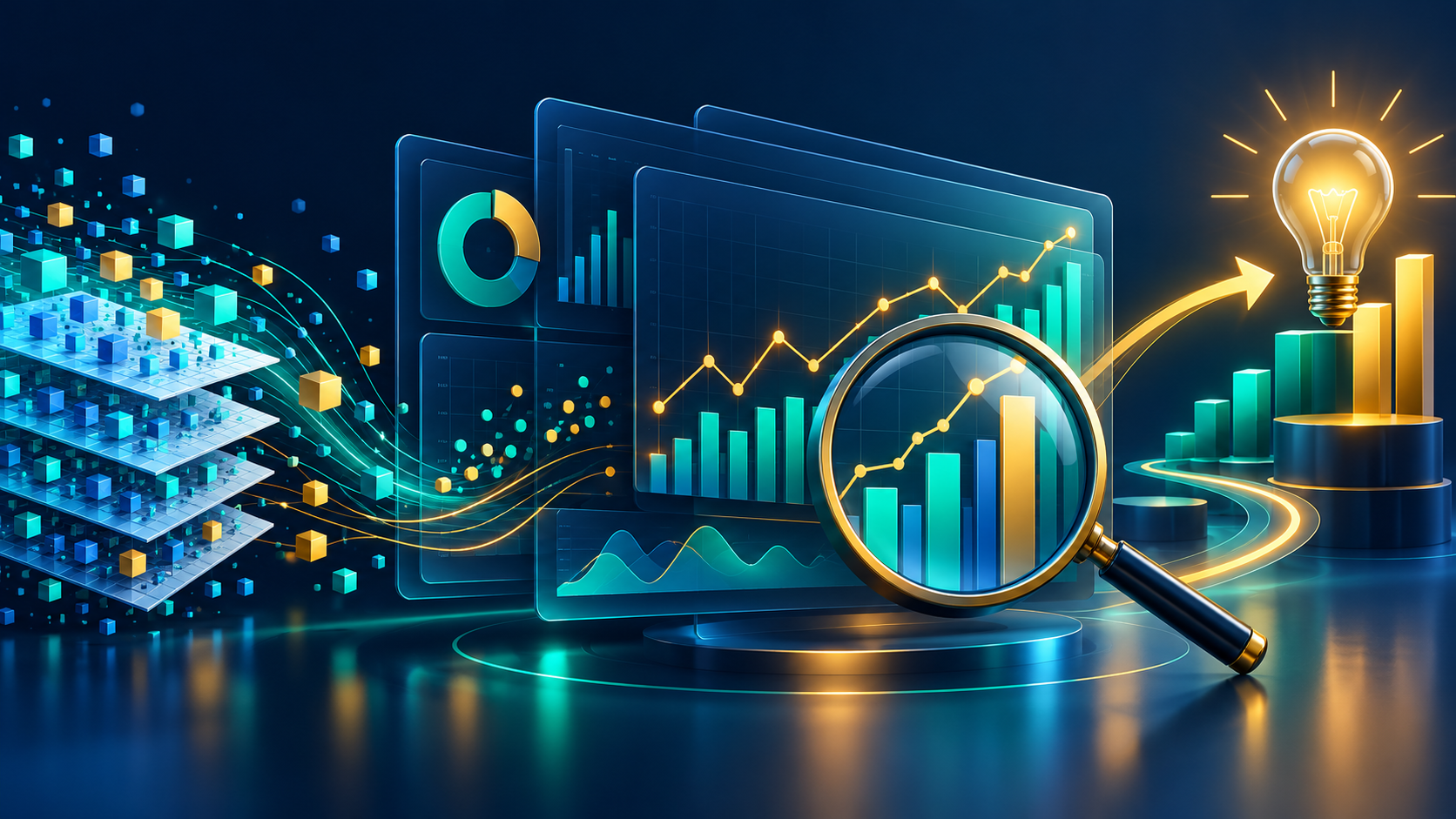 Data Analytics online course learning illustration